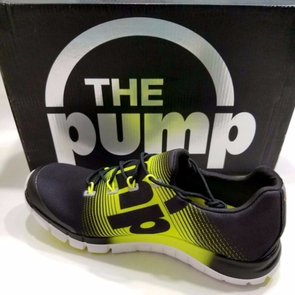 NWB Reebok ZPump Fusion Women M47886 Black Yellow - Picture 1 of 5